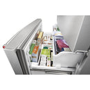 Color_Stainless Steel  -- 36 inch, 26.8 cu. ft. Freestanding French Door 3 Door Refrigerator with Exterior Ice and Water Dispensing System IMAGE 8