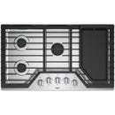  Whirlpool 36-inch, Built-in, Gas Cooktop with EZ-2-Lift™ WCG97US6HS IMAGE 2