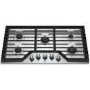  Whirlpool 36-inch, Built-in, Gas Cooktop with EZ-2-Lift™ WCG97US6HS IMAGE 3