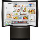  Color_Black Stainless  -- 36 inch, 26.8 cu. ft. Freestanding French 3 Door Refrigerator IMAGE 3