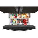  Color_Black Stainless  -- 36 inch, 26.8 cu. ft. Freestanding French 3 Door Refrigerator IMAGE 4