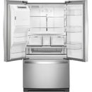  Color_Stainless Steel  -- 36 inch, 26.8 cu. ft. Freestanding French 3 Door Refrigerator Water and Ice Dispensing System IMAGE 2