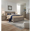  Size_California King  -- Lettner B733B9 California King Sleigh Bed with 2 Storage Drawers IMAGE 4