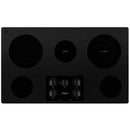  Whirlpool 36-inch Built-In Electric Cooktop WCE55US6HB IMAGE 1