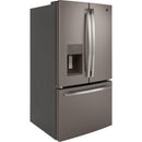  Color_Slate Grey  -- 36 inch, 25.6 French 3 Door Refrigerator IMAGE 2