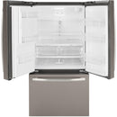  Color_Slate Grey  -- 36 inch, 25.6 French 3 Door Refrigerator IMAGE 4