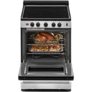  Whirlpool 24-inch Freestanding Electric Range with Upswept SpillGuard™ Cooktop WFE500M4HS IMAGE 3