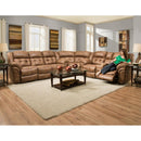  Homestretch Furniture Frontier Reclining Fabric 3 pc Sectional Frontier 129 3 pc Sectional - Almond IMAGE 2