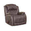 Manufacturer Color_Charcoal  -- Rocker Fabric and Leather Look Recliner IMAGE 1