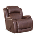  Homestretch Furniture Rocker Fabric and Leather Look Recliner 137-91-21 IMAGE 1