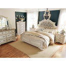  Size_King  -- Realyn B743B6 King Upholstered Panel Bed IMAGE 5