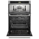  KitchenAid 30-inch, 6.4 cu.ft. Built-in Combination Oven with Even-Heat™ True Convection KOCE900HSS IMAGE 2
