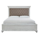  Size_Queen  -- Kanwyn Upholstered Panel Bed with Storage IMAGE 2