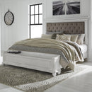  Size_Queen  -- Kanwyn Upholstered Panel Bed with Storage IMAGE 4