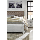  Size_Queen  -- Kanwyn Upholstered Panel Bed with Storage IMAGE 9