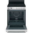  GE 24-inch Freestanding Electric Range with Steam Clean JAS640RMSS IMAGE 2