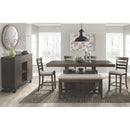  Elements International Colorado Counter Height Dining Table with Pedestal Base DCO100CDTTB IMAGE 2