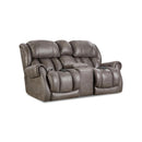  Homestretch Furniture Power Reclining Fabric Loveseat with Console 146-57-14 IMAGE 1