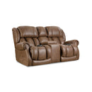  Homestretch Furniture Power Reclining Fabric Loveseat with Console 146-57-21 IMAGE 1