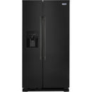  Color_Black  -- 36 inch, 25 cu.ft. Freestanding Side by Side Refrigerator with External Water and Ice Dispensing System IMAGE 1