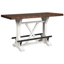  Signature Design by Ashley Valebeck Counter Height Dining Table with Trestle Base D546-13 IMAGE 1