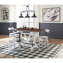  Signature Design by Ashley Valebeck Counter Height Dining Table with Trestle Base D546-13 IMAGE 8