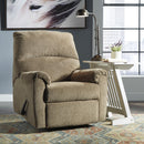  Manufacturer Color_Mocha  -- Nerviano Fabric Recliner with Wall Recline IMAGE 3