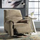  Manufacturer Color_Mocha  -- Nerviano Fabric Recliner with Wall Recline IMAGE 4