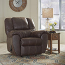  Manufacturer Color_Walnut  -- McGann Rocker Leather Look Recliner IMAGE 3