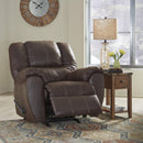  Manufacturer Color_Walnut  -- McGann Rocker Leather Look Recliner IMAGE 4