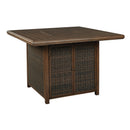  Signature Design by Ashley Paradise Trail P750-665 Square Bar Table with Fire Pit IMAGE 1