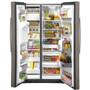  Color_White  -- 36 inch, 25.1 cu.ft. Freestanding Side by Side Refrigerator with Water and Ice Dispensing System IMAGE 4