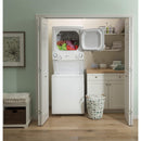  GE Stacked Washer/Dryer Electric Laundry Center GUD27EESNWW IMAGE 6