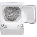  GE Stacked Washer/Dryer Gas Laundry Center GUD27GESNWW IMAGE 3