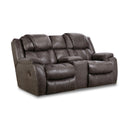  Homestretch Furniture Reclining Fabric Loveseat with Console 182-22-14 IMAGE 1