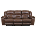 Manufacturer Color_Chocolate  Motion Type_Power Recline  -- Stoneland Reclining Leather Look Sofa IMAGE 1