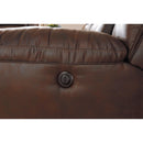  Manufacturer Color_Chocolate  Motion Type_Power Recline  -- Stoneland Reclining Leather Look Loveseat with Console IMAGE 5