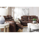  Stoneland 3990494 Double Reclining Loveseat with Console IMAGE 7