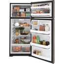  Color_Silver  -- 28 inch, 17.5 cu. ft. Top Freezer Refrigerator IMAGE 3