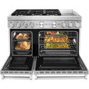 Color_Stainless Steel  -- 48 inch Freestanding Dual Fuel Range with Even Heat™ True Convection IMAGE 3
