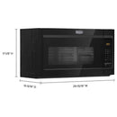  Color_Black  -- 30 inch, 1.7 cu.ft. Over the Range Microwave Oven with Stainless Steel Interior IMAGE 9