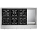  KitchenAid 48-inch Gas Rangetop with Griddle KCGC558JSS IMAGE 2