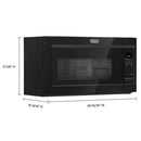  Color_Black  -- 30 inch, 1.9 cu.ft. Over the Range Microwave Oven with Stainless Steel Interior IMAGE 8