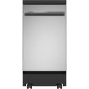  GE 18-inch Portable Dishwasher with Sanitize Option GPT145SSLSS IMAGE 1