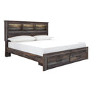  Drystan B211B27 King Bookcase Bed with 2 Storage Drawers IMAGE 1