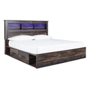  Drystan B211B51 King Bookcase Bed with 2 Storage Drawers IMAGE 1
