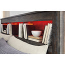 Drystan B211B18 Queen Bookcase Bed with 4 Storage Drawers IMAGE 5