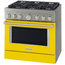  Color_Yellow  -- 36 inch Freestanding Gas Range with Even Heat™ True Convection IMAGE 2
