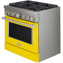  Color_Yellow  -- 36 inch Freestanding Gas Range with Even Heat™ True Convection IMAGE 4