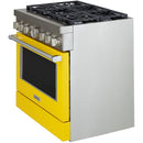  Color_Yellow  -- 36 inch Freestanding Gas Range with Even Heat™ True Convection IMAGE 5